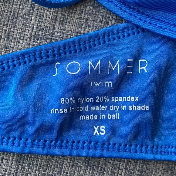 Brand New XS/M Sommer Swim Xena bikinis set Sirius blue halter cheeky thong - Picture 3 of 13